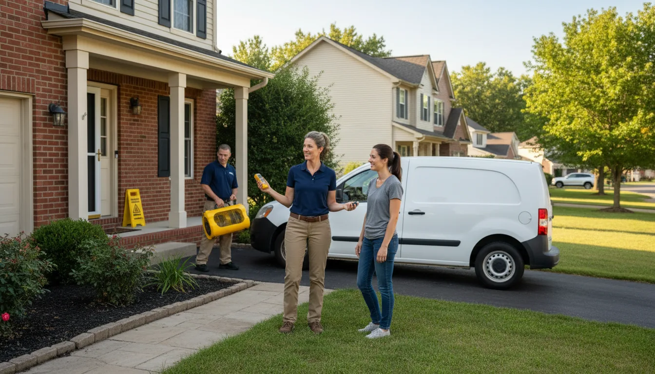 Residential water damage restoration in Matthews, NC
